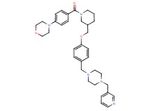 4-[4-({3-[(4-{[4-(3-pyridinylmethyl)-1-piperazinyl]methyl}phenoxy)methyl]-1-piperidinyl}carbonyl)phenyl]morpholine
