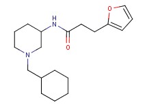 N-[1-(cyclohexylmethyl)-3-piperidinyl]-3-(2-furyl)propanamide