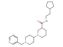 N-(2-cyclopentylethyl)-1'-(pyridin-3-ylmethyl)-1,4'-bipiperidine-3-carboxamide