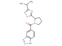 5-{[2-(3-isopropyl-1,2,4-oxadiazol-5-yl)-1-pyrrolidinyl]carbonyl}-1H-1,2,3-benzotriazole