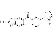 1-{1-[(2-methylimidazo[1,2-a]pyridin-6-yl)carbonyl]piperidin-3-yl}pyrrolidin-2-one