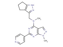 N,1-dimethyl-6-pyridin-4-yl-N-(1,4,5,6-tetrahydrocyclopenta[c]pyrazol-3-ylmethyl)-1H-pyrazolo[3,4-d]pyrimidin-4-amine