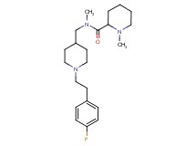 N-({1-[2-(4-fluorophenyl)ethyl]-4-piperidinyl}methyl)-N,1-dimethyl-2-piperidinecarboxamide