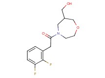 {4-[(2,3-difluorophenyl)acetyl]-1,4-oxazepan-6-yl}methanol