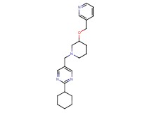 2-cyclohexyl-5-{[3-(3-pyridinylmethoxy)-1-piperidinyl]methyl}pyrimidine