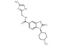 1-(trans-4-hydroxycyclohexyl)-N-[(4-methyl-1H-imidazol-2-yl)methyl]-2-oxo-2,3-dihydro-1H-benzimidazole-5-carboxamide