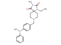 1-ethyl-3-methyl-8-{4-[methyl(phenyl)amino]benzyl}-1,3,8-triazaspiro[4.5]decane-2,4-dione