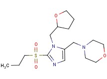 4-{[2-(propylsulfonyl)-1-(tetrahydro-2-furanylmethyl)-1H-imidazol-5-yl]methyl}morpholine