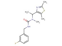 N-[1-(2,5-dimethyl-1,3-thiazol-4-yl)ethyl]-N'-(3-fluorobenzyl)-N-methylurea