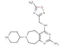 N~4~-[(5-methyl-1,2,4-oxadiazol-3-yl)methyl]-7-(4-piperidinyl)-6,7,8,9-tetrahydro-5H-pyrimido[4,5-d]azepine-2,4-diamine dihydrochloride
