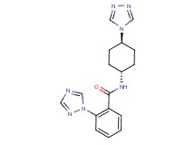 2-(1H-1,2,4-triazol-1-yl)-N-[trans-4-(4H-1,2,4-triazol-4-yl)cyclohexyl]benzamide