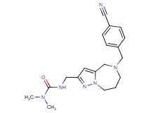 N'-{[5-(4-cyanobenzyl)-5,6,7,8-tetrahydro-4H-pyrazolo[1,5-a][1,4]diazepin-2-yl]methyl}-N,N-dimethylurea