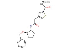 2-(5-acetyl-3-thienyl)-N-[(1R,2R)-2-(benzyloxy)cyclopentyl]acetamide