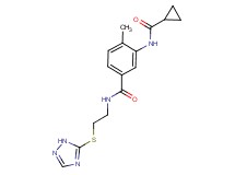 3-[(cyclopropylcarbonyl)amino]-4-methyl-N-[2-(1H-1,2,4-triazol-5-ylthio)ethyl]benzamide