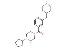 1-cyclopentyl-4-[3-(4-piperidinylmethyl)benzoyl]-2-piperazinone
