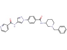 N-[1-(4-{[(1-benzyl-3-piperidinyl)amino]carbonyl}phenyl)-1H-pyrazol-4-yl]nicotinamide