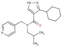 3-cyclohexyl-N-isobutyl-N-(pyridin-4-ylmethyl)-1H-pyrazole-4-carboxamide