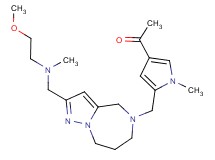 1-(5-{[2-{[(2-methoxyethyl)(methyl)amino]methyl}-7,8-dihydro-4H-pyrazolo[1,5-a][1,4]diazepin-5(6H)-yl]methyl}-1-methyl-1H-pyrrol-3-yl)ethanone