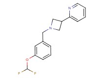 2-{1-[3-(difluoromethoxy)benzyl]-3-azetidinyl}pyridine