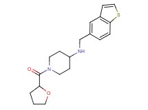 N-(1-benzothien-5-ylmethyl)-1-(tetrahydrofuran-2-ylcarbonyl)piperidin-4-amine