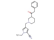 1-ethyl-4-{[3-(phenylacetyl)-1-piperidinyl]methyl}-1H-pyrrole-2-carbonitrile