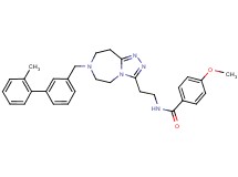 4-methoxy-N-(2-{7-[(2'-methyl-3-biphenylyl)methyl]-6,7,8,9-tetrahydro-5H-[1,2,4]triazolo[4,3-d][1,4]diazepin-3-yl}ethyl)benzamide