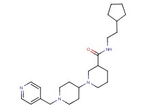 N-(2-cyclopentylethyl)-1'-(pyridin-4-ylmethyl)-1,4'-bipiperidine-3-carboxamide