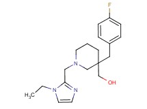 [1-[(1-ethyl-1H-imidazol-2-yl)methyl]-3-(4-fluorobenzyl)-3-piperidinyl]methanol