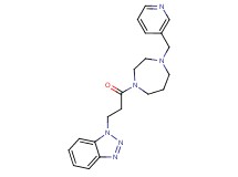 1-{3-oxo-3-[4-(3-pyridinylmethyl)-1,4-diazepan-1-yl]propyl}-1H-1,2,3-benzotriazole