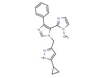 3'-[(5-cyclopropyl-1H-pyrazol-3-yl)methyl]-1-methyl-5'-phenyl-1H,3'H-2,4'-biimidazole