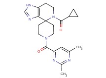 5-(cyclopropylcarbonyl)-1'-[(2,6-dimethylpyrimidin-4-yl)carbonyl]-1,5,6,7-tetrahydrospiro[imidazo[4,5-c]pyridine-4,4'-piperidine]