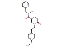 1-[2-(4-methoxyphenyl)ethyl]-N-methyl-6-oxo-N-(2-pyridinylmethyl)-3-piperidinecarboxamide