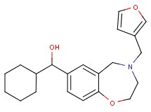 cyclohexyl[4-(3-furylmethyl)-2,3,4,5-tetrahydro-1,4-benzoxazepin-7-yl]methanol