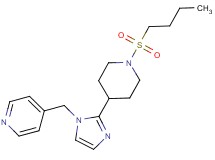 4-({2-[1-(butylsulfonyl)-4-piperidinyl]-1H-imidazol-1-yl}methyl)pyridine