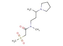 N-methyl-2-(methylsulfonyl)-N-(3-pyrrolidin-1-ylbutyl)acetamide