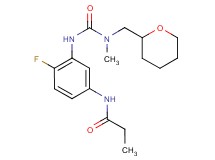 N-[4-fluoro-3-({[methyl(tetrahydro-2H-pyran-2-ylmethyl)amino]carbonyl}amino)phenyl]propanamide