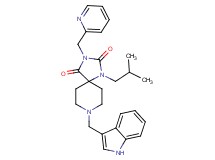8-(1H-indol-3-ylmethyl)-1-isobutyl-3-(2-pyridinylmethyl)-1,3,8-triazaspiro[4.5]decane-2,4-dione