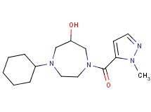1-cyclohexyl-4-[(1-methyl-1H-pyrazol-5-yl)carbonyl]-1,4-diazepan-6-ol