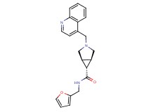 (1R*,5S*,6r)-N-(2-furylmethyl)-3-(quinolin-4-ylmethyl)-3-azabicyclo[3.1.0]hexane-6-carboxamide