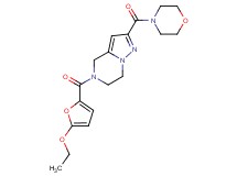5-(5-ethoxy-2-furoyl)-2-(morpholin-4-ylcarbonyl)-4,5,6,7-tetrahydropyrazolo[1,5-a]pyrazine