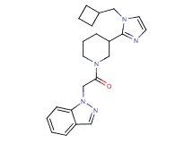 1-(2-{3-[1-(cyclobutylmethyl)-1H-imidazol-2-yl]piperidin-1-yl}-2-oxoethyl)-1H-indazole