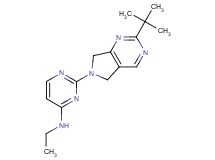 2-(2-tert-butyl-5,7-dihydro-6H-pyrrolo[3,4-d]pyrimidin-6-yl)-N-ethylpyrimidin-4-amine