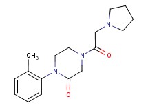 1-(2-methylphenyl)-4-(1-pyrrolidinylacetyl)-2-piperazinone
