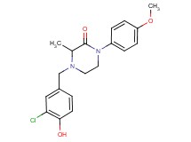 4-(3-chloro-4-hydroxybenzyl)-1-(4-methoxyphenyl)-3-methyl-2-piperazinone