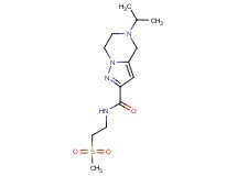5-isopropyl-N-[2-(methylsulfonyl)ethyl]-4,5,6,7-tetrahydropyrazolo[1,5-a]pyrazine-2-carboxamide