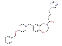7-{[4-(benzyloxy)-1-piperidinyl]methyl}-4-[4-(1H-1,2,4-triazol-1-yl)butanoyl]-2,3,4,5-tetrahydro-1,4-benzoxazepine