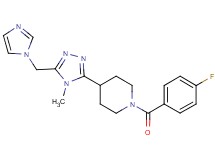 1-(4-fluorobenzoyl)-4-[5-(1H-imidazol-1-ylmethyl)-4-methyl-4H-1,2,4-triazol-3-yl]piperidine