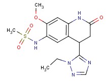 N-[4-(1-ethyl-1H-1,2,4-triazol-5-yl)-7-methoxy-2-oxo-1,2,3,4-tetrahydroquinolin-6-yl]methanesulfonamide