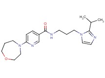 N-[3-(2-isopropyl-1H-imidazol-1-yl)propyl]-6-(1,4-oxazepan-4-yl)nicotinamide