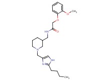 N-({1-[(2-butyl-1H-imidazol-4-yl)methyl]-3-piperidinyl}methyl)-2-(2-methoxyphenoxy)acetamide